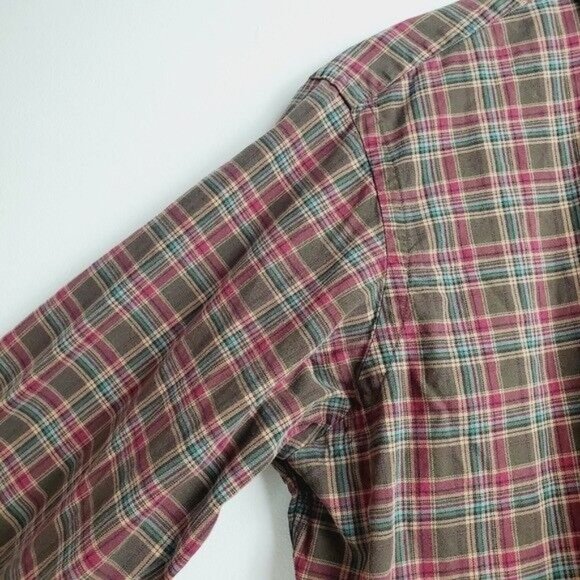 Ralph Lauren Blue Label Classic Plaid Long Sleeve Button Down Shirt Sz 16.5 L - Picture 7 of 9